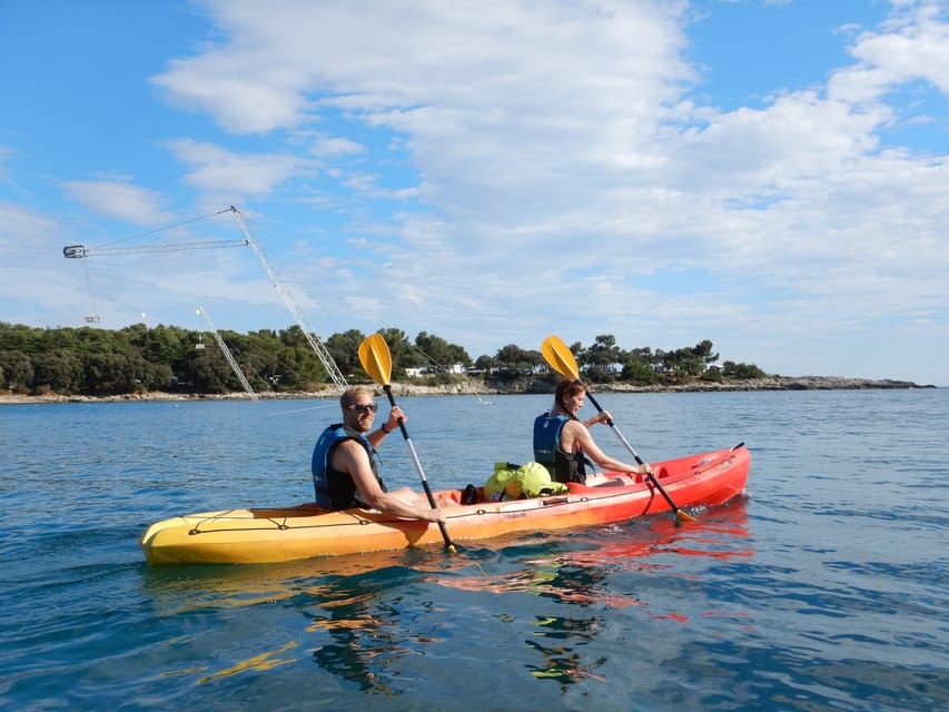 Pula: 3-hrs Kayak, Cliffs & Snorkeling Small Group Adventure - Kayaking past caves, coves, and cliffs
