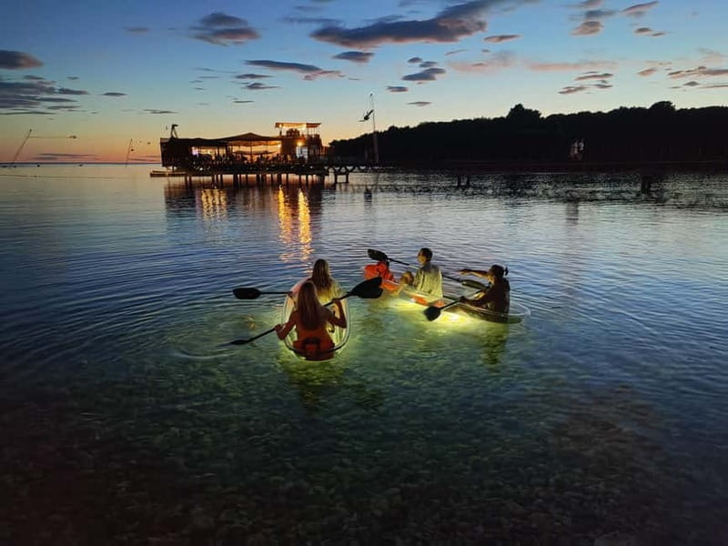 Pula: Cave Sunset/Night Tour in Transparent Kayak - The sunset paddle along the Istrian coast