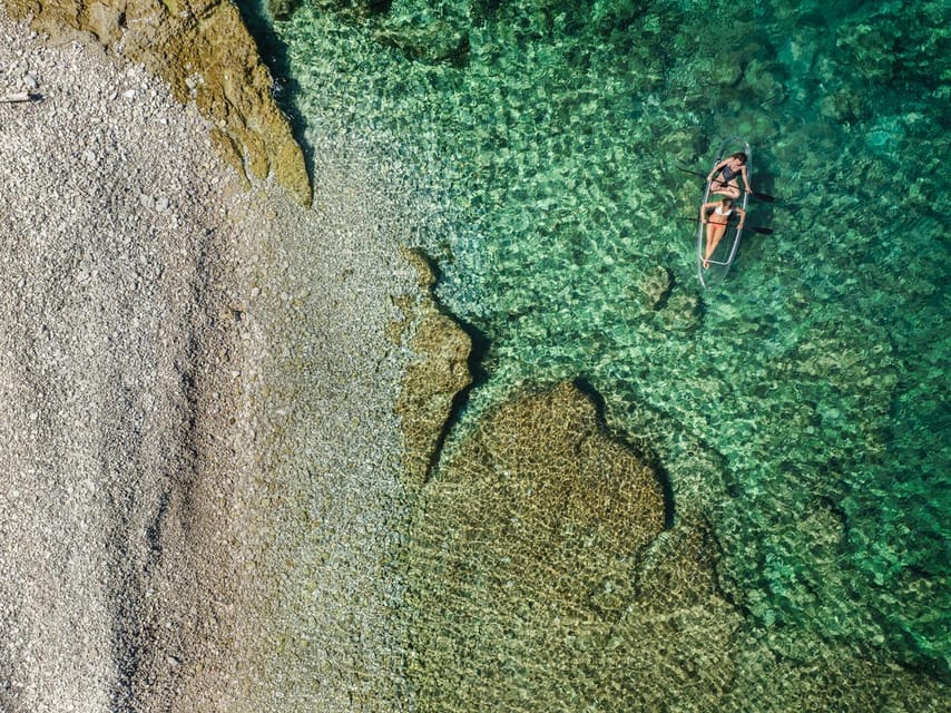 Pula: Clear Kayak Tour to Canyon, Island Cliffs & small Cave - Verudela Canyon and its 17-meter cliffs