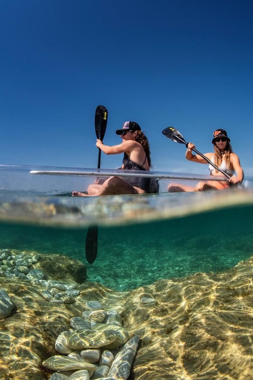 Pula: Clear Kayak Tour to Canyon, Island Cliffs & small Cave - The small sea cave and what to expect from it