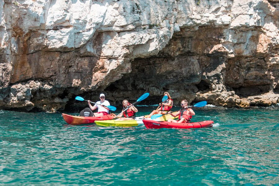 Pula: Kayak Adventure with Cave & Island Snorkeling - Starting at Beach Bar Kanalić