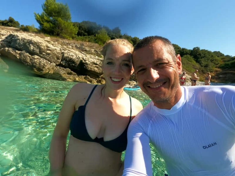 Pula: Kayak Tour, Cliff Jumping, Snorkeling & GoPro Pictures - Cliff jumping with guidance