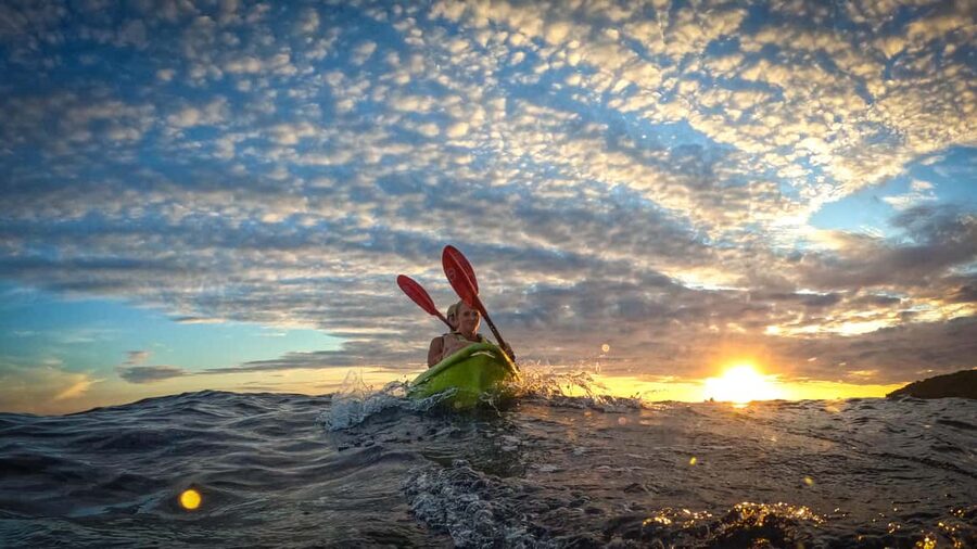 Pula: Kayaking,Snorkeling, Cliff jumping Tour with Wetsuit - The sea cave change you need to understand