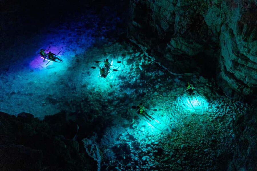 Pula: Night Kayak Tour with Glowing Kayaks - Starting at Valovine with a clear safety briefing