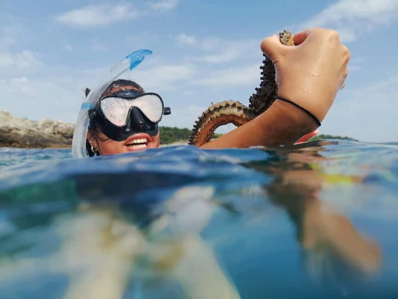 Pula: Sea Adventure – Boat, Kayak, Snorkeling & Cliff Jumps - The 15-minute speedboat ride to Muzil