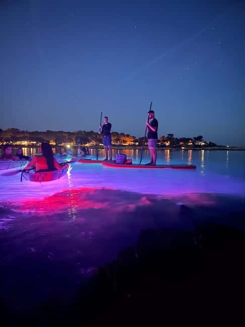 Pula: Sunset/Night Illuminated Transparent Kayak Tour - Inside the sea canyon