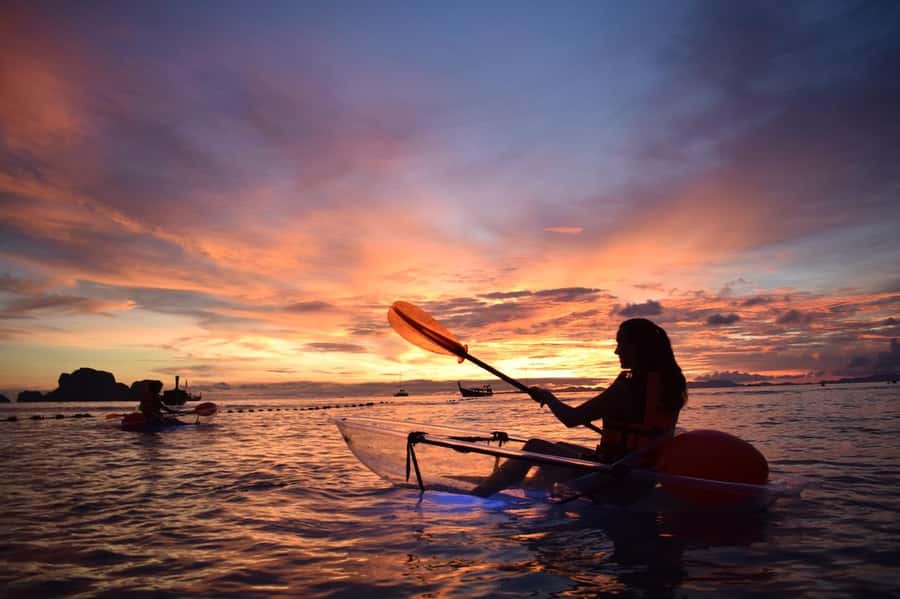 Railay: Illuminated Clear Kayak Night Tour Bioluminescence - Weather, waves, and the limits of a night tour