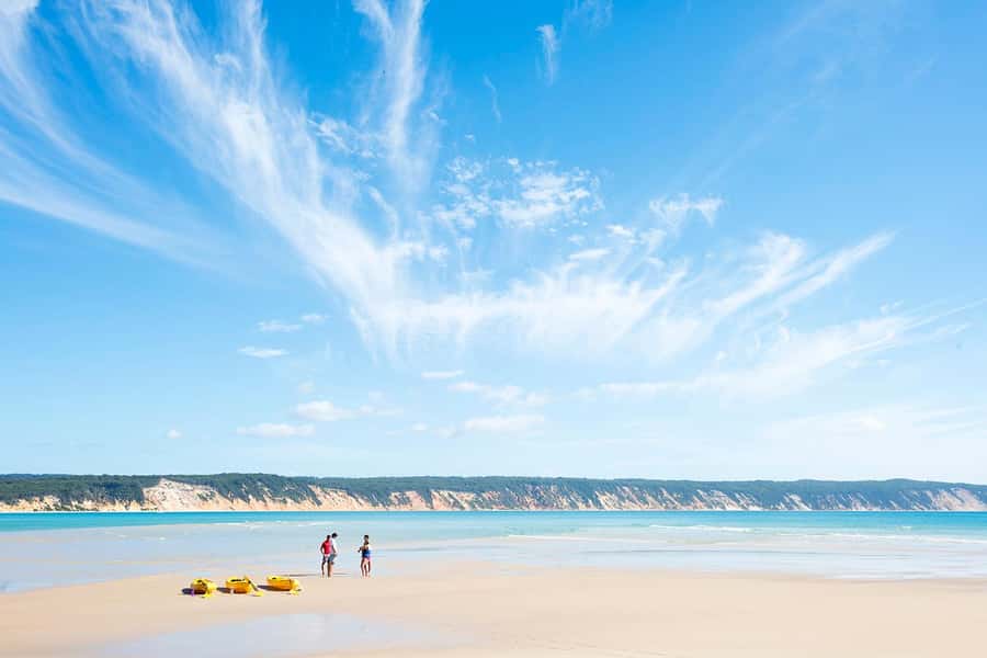 Rainbow Beach: Kayaking with Dolphins and Beach 4WD Tour - Starting at Rainbow Beach and entering Great Sandy National Park
