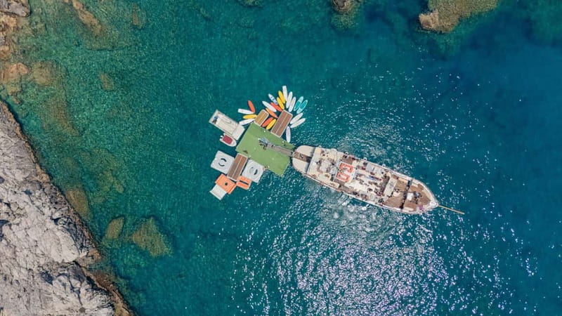 Rhodes: Gulet Trip with Food, Drinks, SUP, Kayak & Swimming - Starting beside Mandraki Harbor