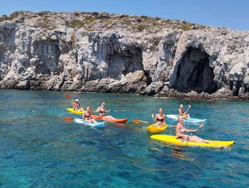 Rhodes: Gulet Trip with Food, Drinks, SUP, Kayak & Swimming - What the six-hour rhythm feels like