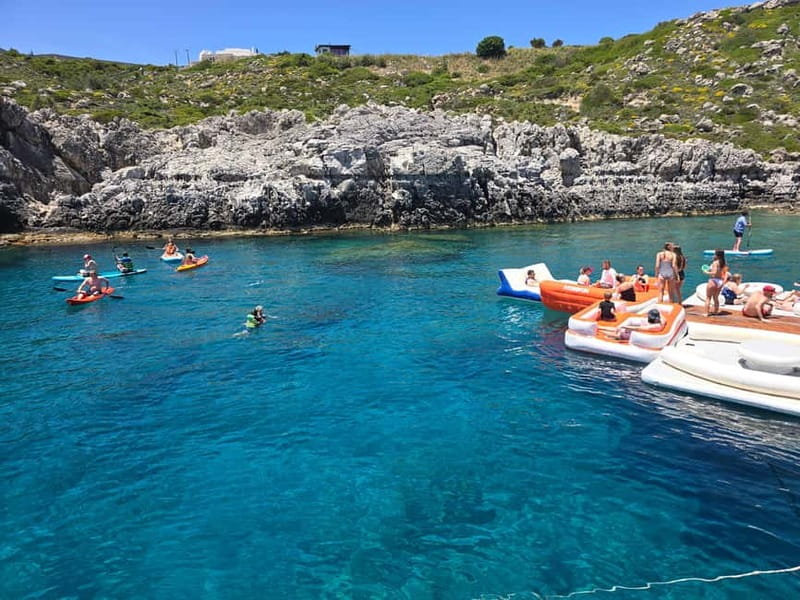 Rhodes: Gulet Trip with Food, Drinks, SUP, Kayak & Swimming - Sailing the eastern coast for 90 minutes