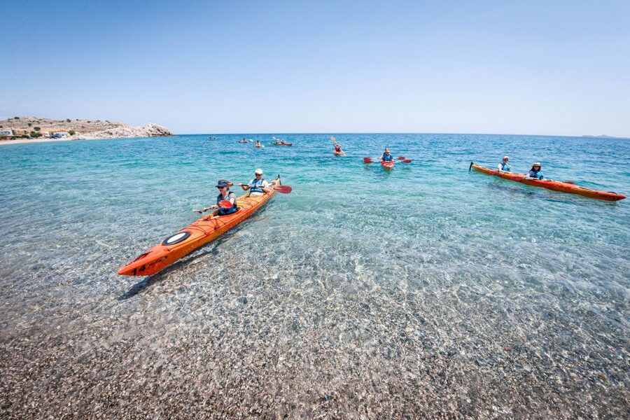 Rhodes: Sea Kayak Adventure to the Red Sand Beach - Starting in Haraki, Rhodes’ quieter seaside corner