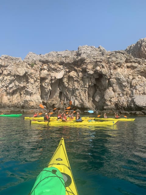 Rhodes Sea Kayaking “In the Footsteps of Pirates” - The Final View Toward Lindos