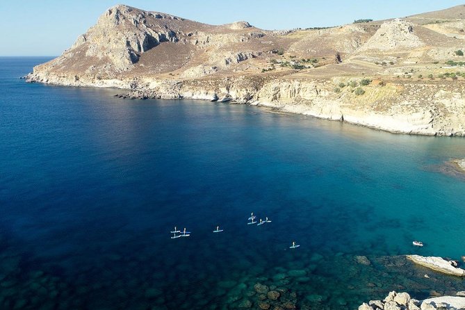 Rhodes: Stand Up Paddle & Snorkel Adventure - Paddling along the cliff-lined Rhodes coast