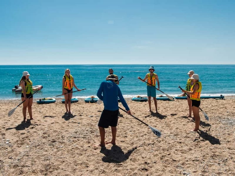 Rhodes: Stegna Beach Stand Up Paddleboarding Lesson - Paddling along the Rhodes coastline