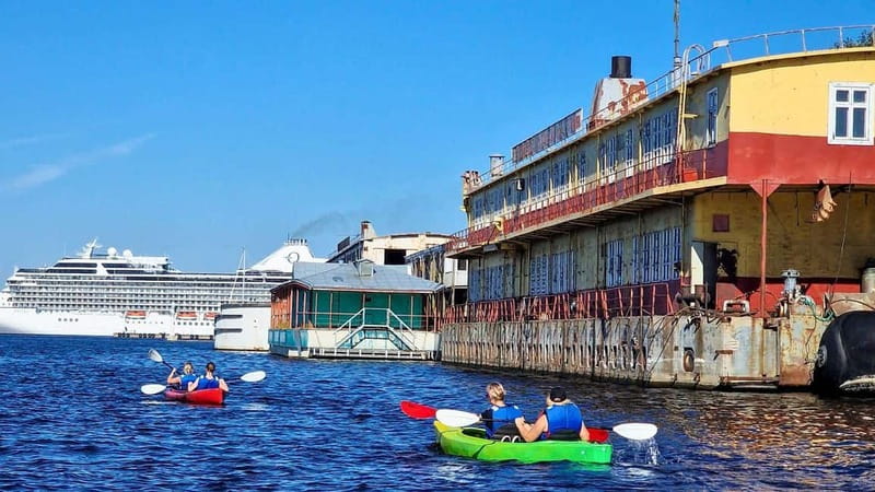 Riga: Kayak Rental in the City Center - Sharing a Double Kayak