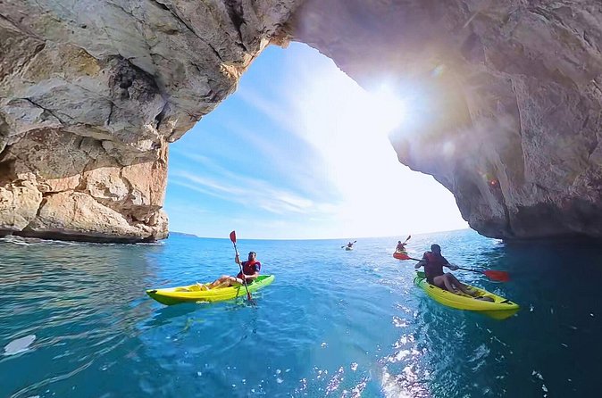 Route in Kayak Moraira - How the two-hour timing works for you