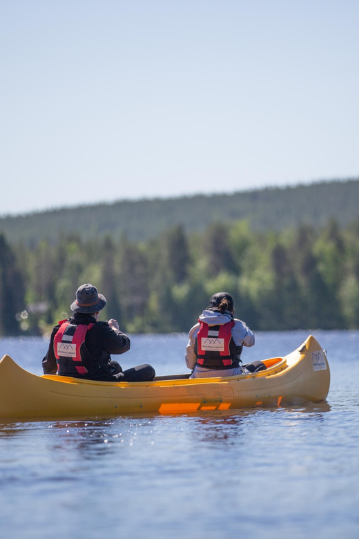 Rovaniemi: All-Day Canoe Adventure - The halfway campfire and Finnish snack
