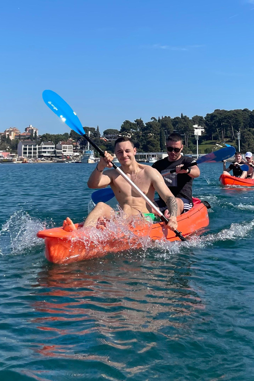 Rovinj:BUBA KAYAK TOURS:snorkeling,jumping,FREEdrinks&photos - Key points at a glance