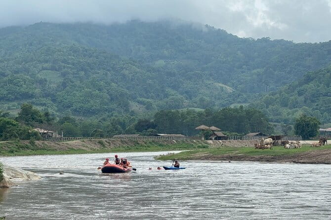 Safety whitewater rafting in Chiangmai by Khampan Rafting - Elephants along the riverbank