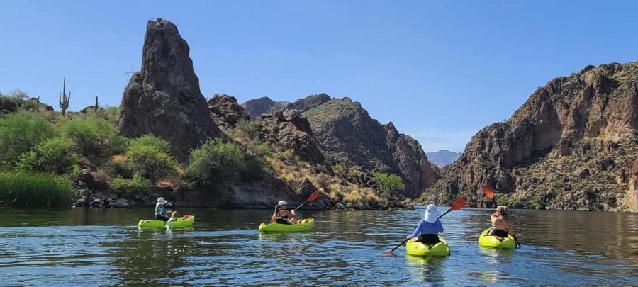Saguaro Lake: Guided Kayaking Tour - The return paddle completes the three-hour route