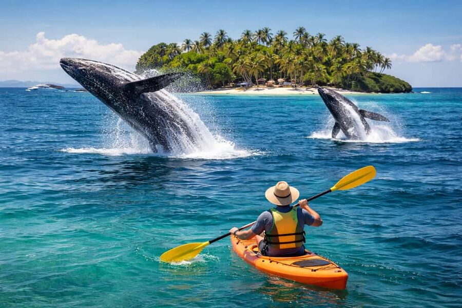 Samaná: Whale, Cayo Levantado, & Kayak in Samaná Bay Tour - Cayo Levantado, beautiful but not always quiet