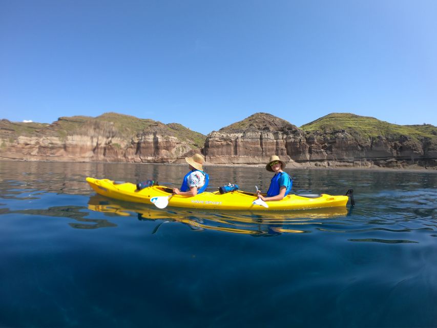 Santorini: Sea Caves Kayak Trip with Snorkeling and Picnic - Why kayak Santorini’s south coast?