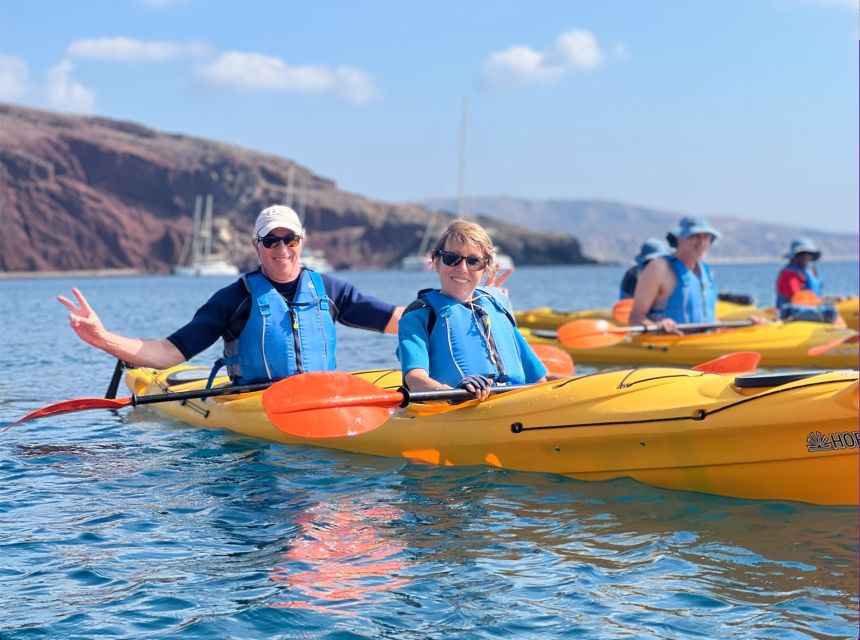 Santorini: Sea Caves Kayak Trip with Snorkeling and Picnic - What is included for $159?
