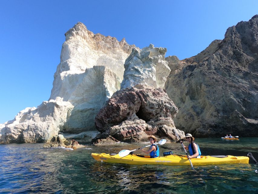 Santorini: Sea Caves Kayak Trip with Snorkeling and Picnic - Who should book this Santorini kayak trip?