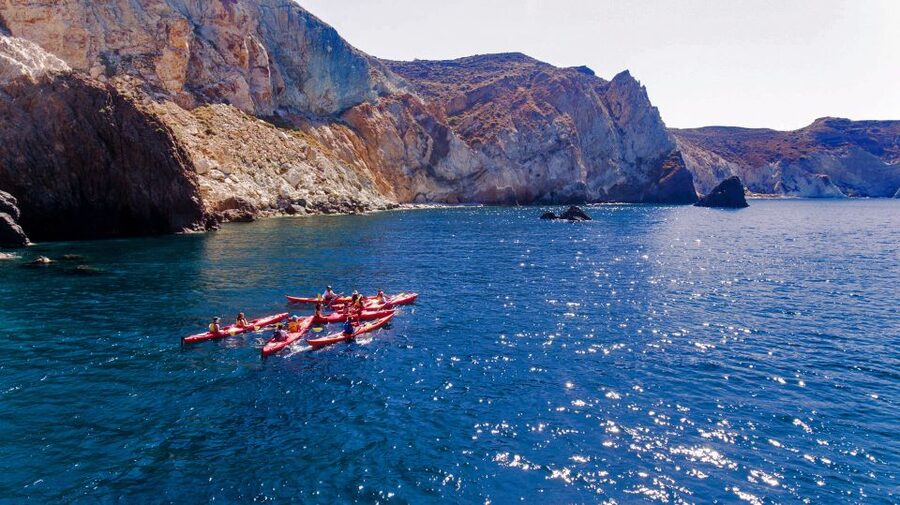 Santorini: Sea Kayaking with Light Lunch - The taverna lunch near Mesa Pigadia
