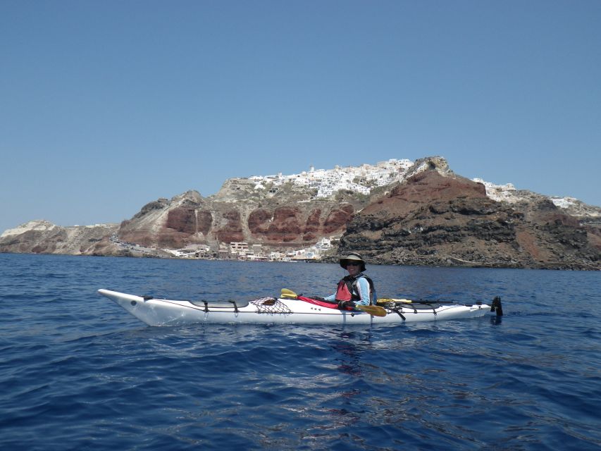 Santorini: South Sea Kayaking Tour with Sea Caves and Picnic - What makes this Santorini kayak trip special