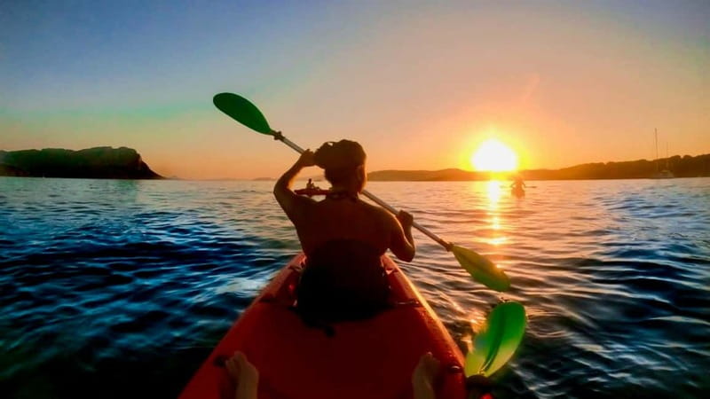 Sardinia: Sunset Kayak Tour + Snorkeling and Local Aperitif - Twenty minutes of snorkeling in clear water
