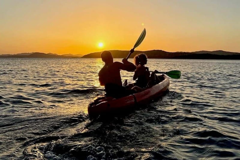 Sardinia: Sunset Kayak Tour + Snorkeling and Local Aperitif - Forty minutes toward Proratora