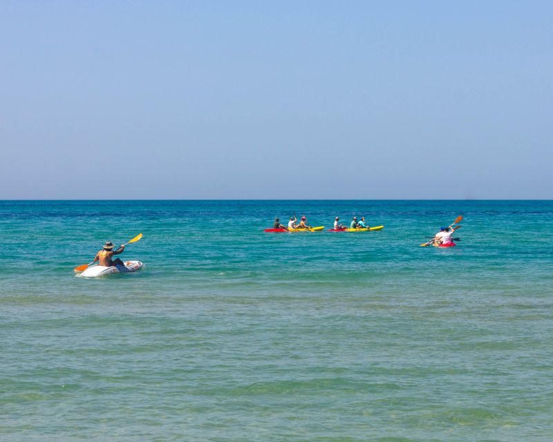 SCALA DEI TURCHI KAYAK TOUR & SNORKELING: Avventura in mare - The first swim and snorkel stop