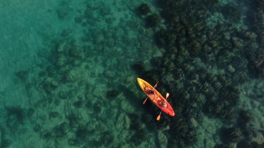 SCALA DEI TURCHI KAYAK TOUR & SNORKELING: Avventura in mare - The 15-minute paddle and the longer 30-minute stop