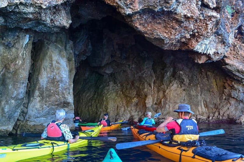 Sea Kayak Parga: A Coastal Adventure & Islet Exploration - Coastal paddling toward White Cliff Beach