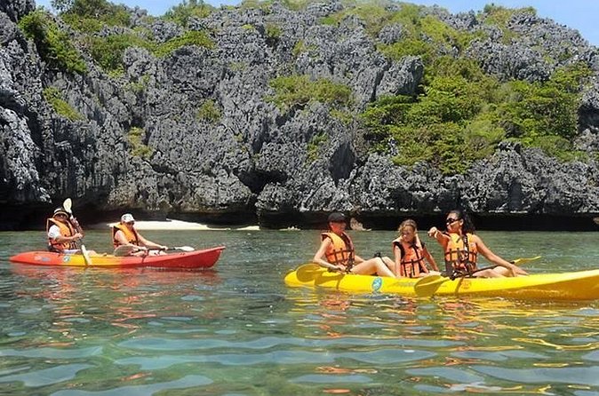 Sea Kayaking at Ang Thong National Marine Park from Koh Samui - The long boat ride from Koh Samui
