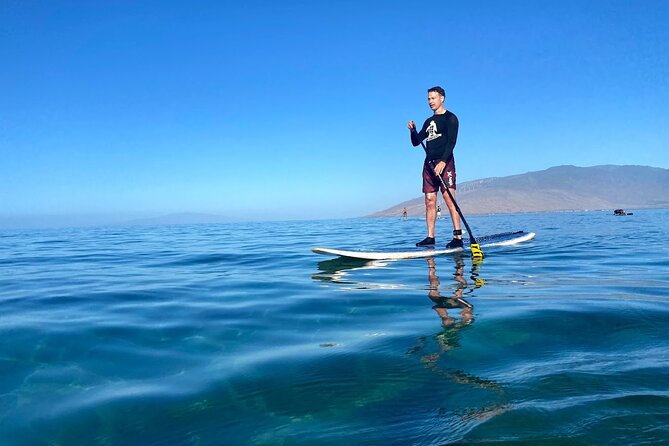 Semi Private Stand Up Paddle Boarding (SUP) Class at Kalama Beach in Kihei - Meeting at Surf Club Maui in Kihei