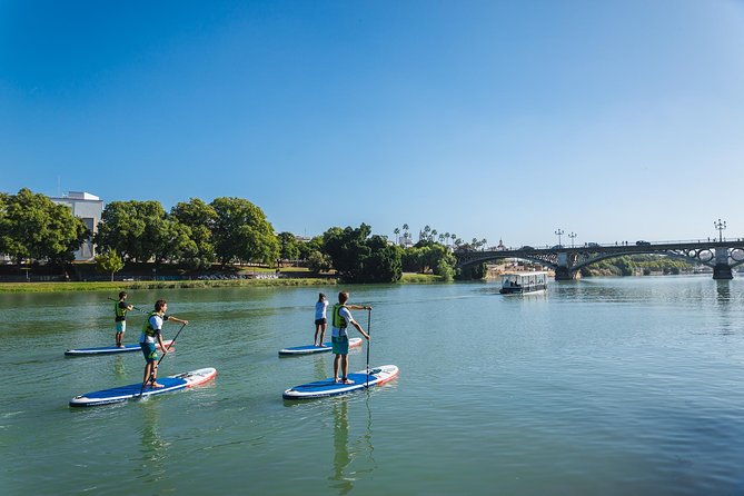 Seville: Paddle Surf Route and Class - Learning to stand before following the skyline
