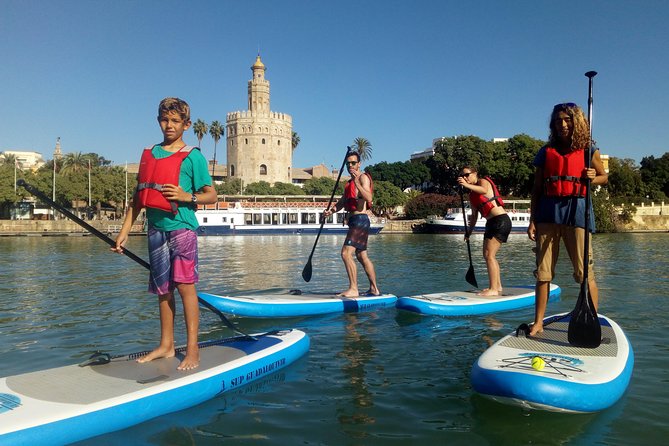 Seville Paddle Surf Sup in the Guadalquivir River - Torre del Oro From the River