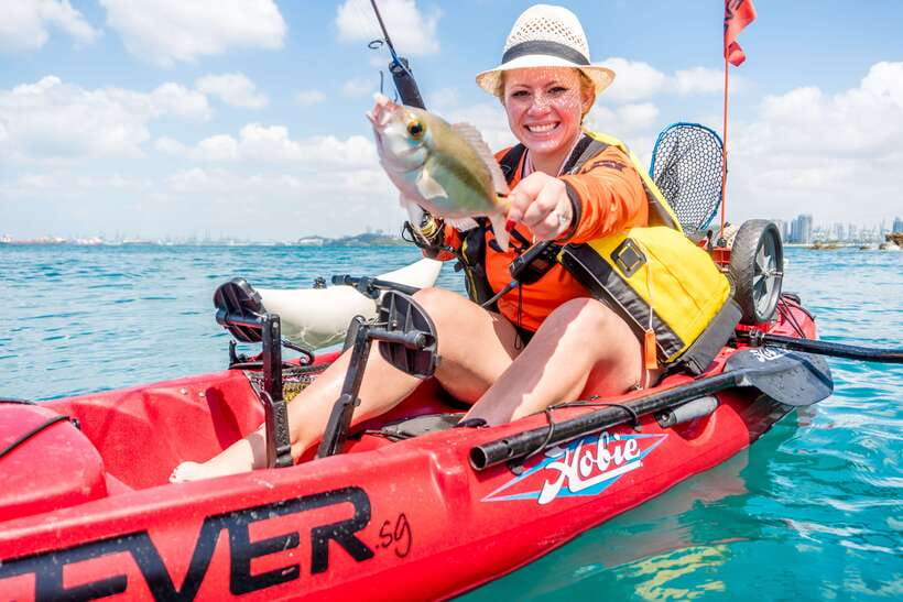 Singapore: 4-hour Kayak Fishing Experience - Pedaling a Hobie while keeping your hands free