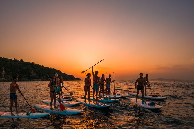 Small group paddle boarding tour to Bagni Regina Giovanna - Reaching the Roman villa at Bagni Regina Giovanna