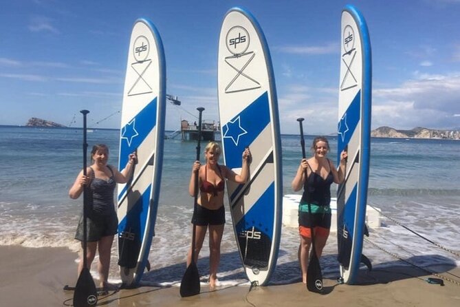 Small Group Paddle Surf Experience in Benidorm - Learning the board before leaving shore