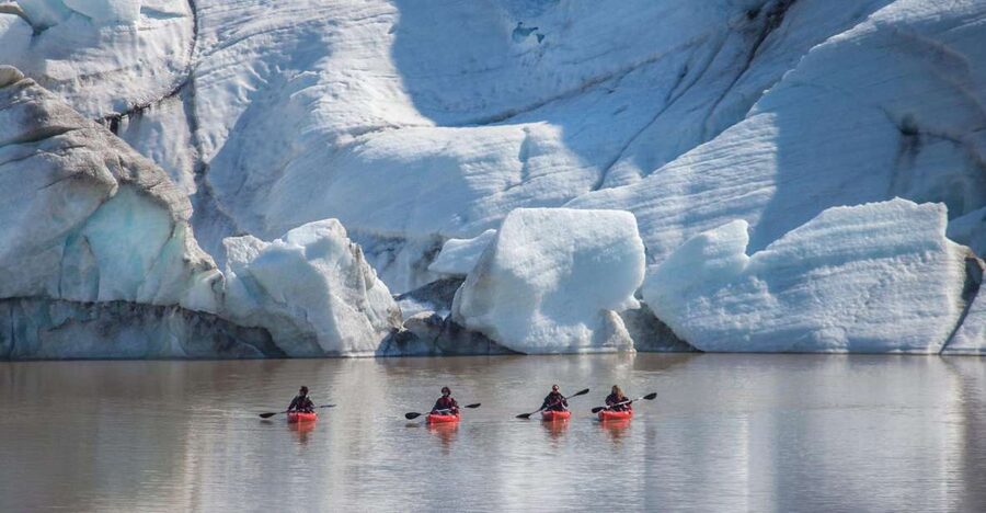 Sólheimajökull: Guided Kayaking Tour on the Glacier Lagoon - Dry suits, warm layers, and the walk to the lagoon