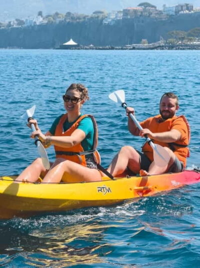 kayak small group tour to Bagni Regina Giovanna