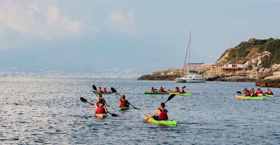Sorrento: Premium Kayaking Experience with Swimming - Swimming in clear coastal water