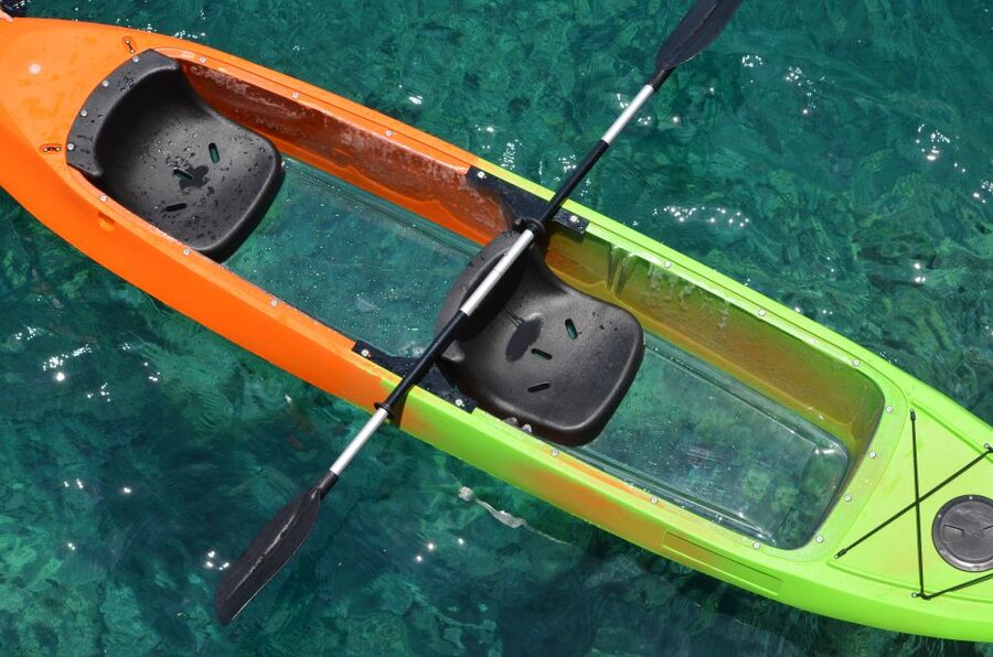 South Maui: Self Guided Clear Bottom Kayak Tour - Seeing coral, fish, and turtles through the hull