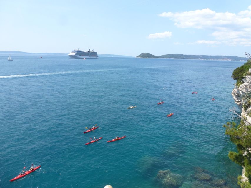 Split 4-Hour Guided Sea Kayak Tour - Returning past the port toward Split’s old center