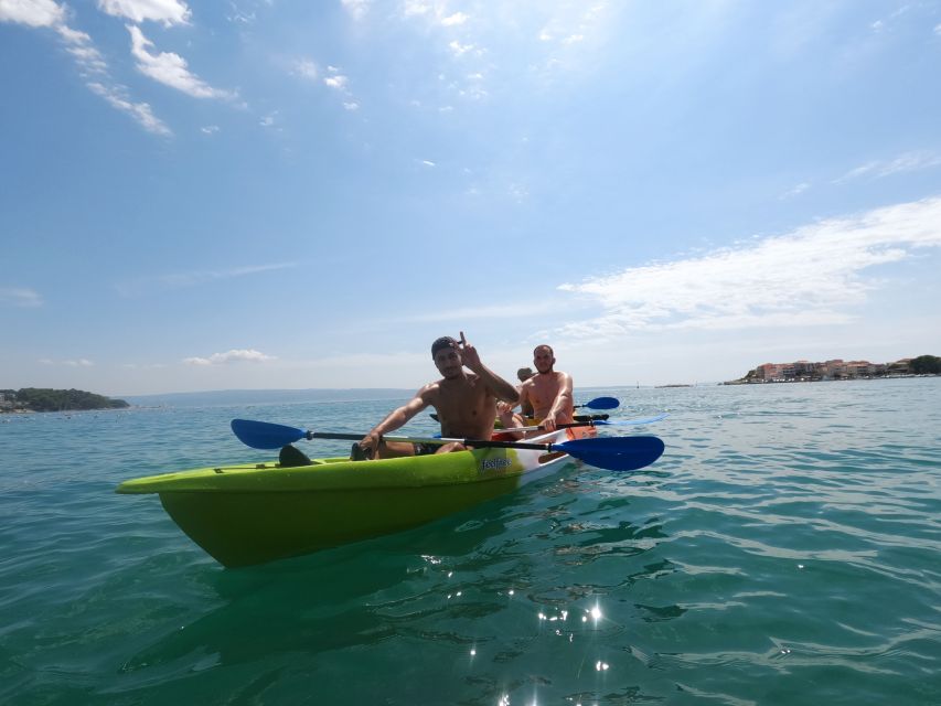 Split: Guided Kayak Adventure Tour - Stobreč’s white cliffs and the swim stop