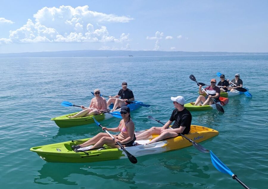 Split: Guided Kayak Adventure Tour - The first paddle: calm water on the Žrnovnica River